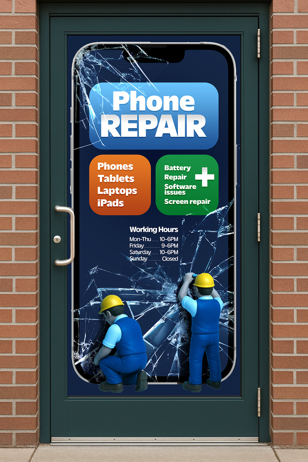 Custom Perforated Window Decals