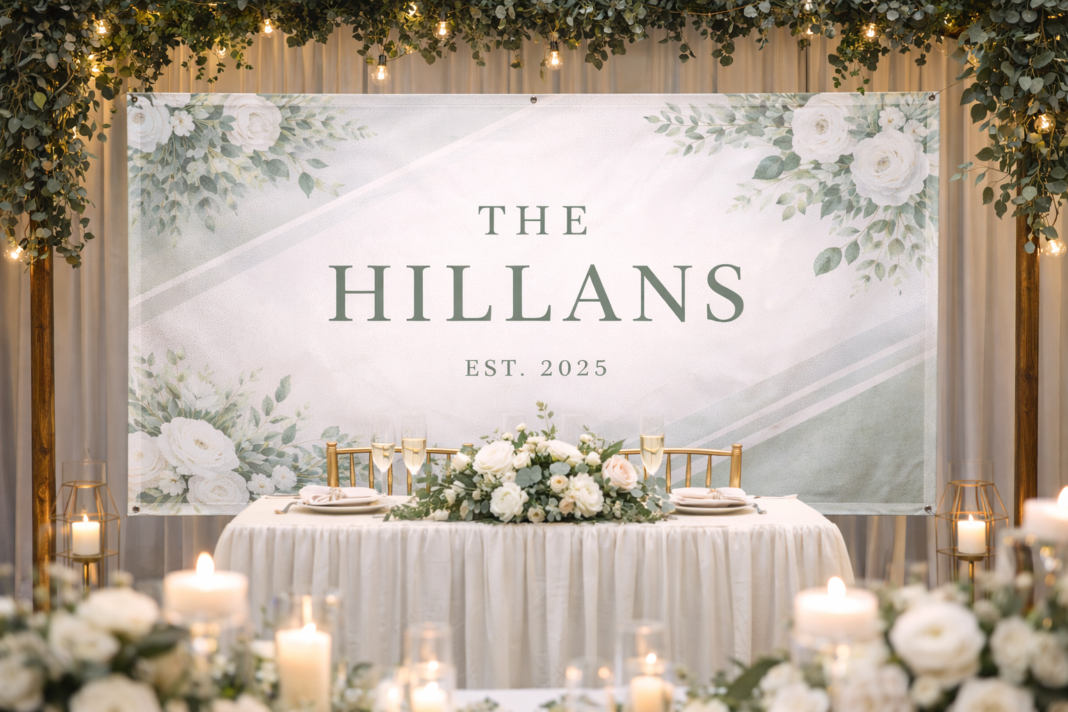 Wedding Banners and Backdrops